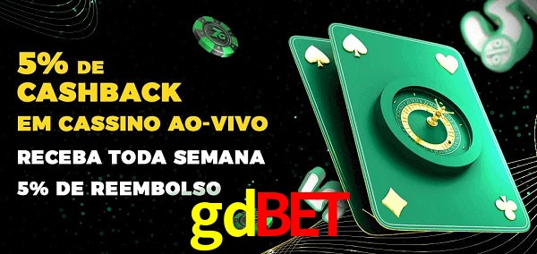 Promoções do cassino ao Vivo gdbet